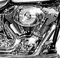 Harley Davidson V-Twin Engine - artwork by Giles Illsley